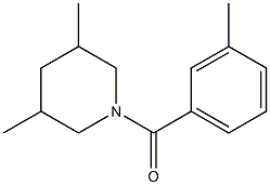 (3,5-dimethylpiperidin-1-yl)-(3-methylphenyl)methanone Structure