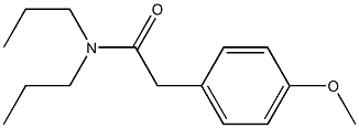 2-(4-methoxyphenyl)-N,N-dipropylacetamide Struktur