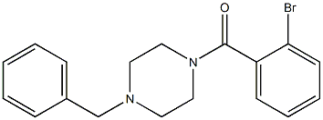 (4-benzylpiperazin-1-yl)-(2-bromophenyl)methanone Structure