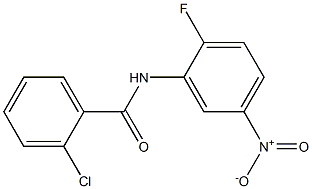 2-chloro-N-(2-fluoro-5-nitrophenyl)benzamide 结构式