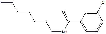 3-chloro-N-heptylbenzamide Structure