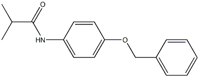 2-methyl-N-(4-phenylmethoxyphenyl)propanamide Struktur
