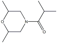 1-(2,6-dimethylmorpholin-4-yl)-2-methylpropan-1-one 结构式