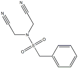 N,N-bis(cyanomethyl)-1-phenylmethanesulfonamide Structure