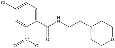 4-chloro-N-(2-morpholin-4-ylethyl)-2-nitrobenzamide Structure