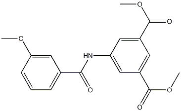 dimethyl 5-[(3-methoxybenzoyl)amino]benzene-1,3-dicarboxylate Structure