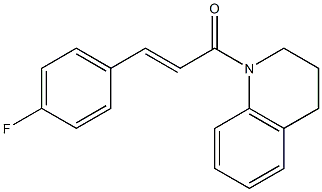 (E)-1-(3,4-dihydro-2H-quinolin-1-yl)-3-(4-fluorophenyl)prop-2-en-1-one Structure
