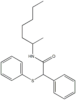N-heptan-2-yl-2-phenyl-2-phenylsulfanylacetamide Struktur