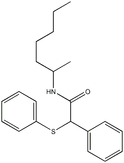 N-heptan-2-yl-2-phenyl-2-phenylsulfanylacetamide