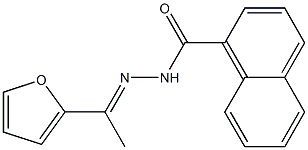 N-[(E)-1-(furan-2-yl)ethylideneamino]naphthalene-1-carboxamide 结构式
