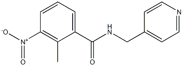 2-methyl-3-nitro-N-(pyridin-4-ylmethyl)benzamide Structure