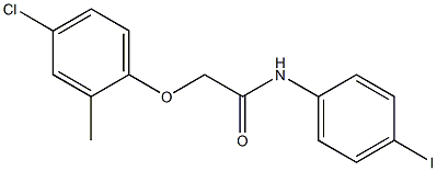 2-(4-chloro-2-methylphenoxy)-N-(4-iodophenyl)acetamide Structure