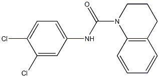 N-(3,4-dichlorophenyl)-3,4-dihydro-2H-quinoline-1-carboxamide 化学構造式