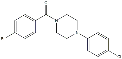 (4-bromophenyl)-[4-(4-chlorophenyl)piperazin-1-yl]methanone Structure