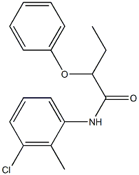 N-(3-chloro-2-methylphenyl)-2-phenoxybutanamide Structure