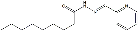 N-[(E)-pyridin-2-ylmethylideneamino]nonanamide Structure