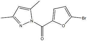 (5-bromofuran-2-yl)-(3,5-dimethylpyrazol-1-yl)methanone,,结构式