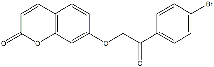 7-[2-(4-bromophenyl)-2-oxoethoxy]chromen-2-one Structure