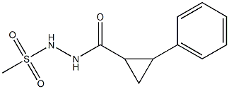 N'-methylsulfonyl-2-phenylcyclopropane-1-carbohydrazide Structure