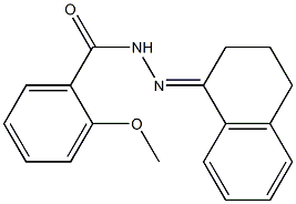 N-[(E)-3,4-dihydro-2H-naphthalen-1-ylideneamino]-2-methoxybenzamide Struktur