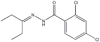 2,4-dichloro-N-(pentan-3-ylideneamino)benzamide Struktur