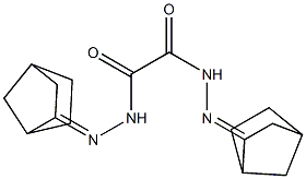 N,N'-bis[(E)-3-bicyclo[2.2.1]heptanylideneamino]oxamide Structure