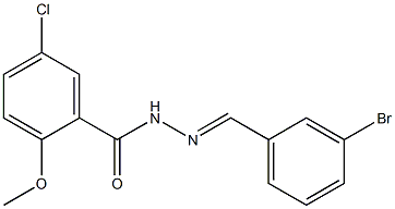  N-[(E)-(3-bromophenyl)methylideneamino]-5-chloro-2-methoxybenzamide