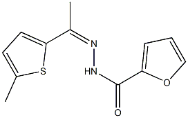 N-[(Z)-1-(5-methylthiophen-2-yl)ethylideneamino]furan-2-carboxamide,,结构式