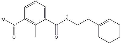 N-[2-(cyclohexen-1-yl)ethyl]-2-methyl-3-nitrobenzamide Structure