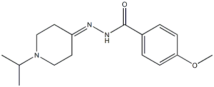 4-methoxy-N-[(1-propan-2-ylpiperidin-4-ylidene)amino]benzamide Structure