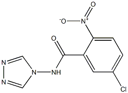 5-chloro-2-nitro-N-(1,2,4-triazol-4-yl)benzamide Struktur