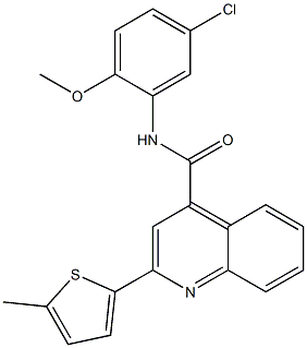 N-(5-chloro-2-methoxyphenyl)-2-(5-methylthiophen-2-yl)quinoline-4-carboxamide