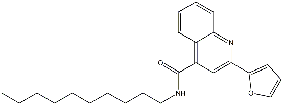 N-decyl-2-(furan-2-yl)quinoline-4-carboxamide Structure