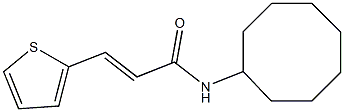 (E)-N-cyclooctyl-3-thiophen-2-ylprop-2-enamide Structure