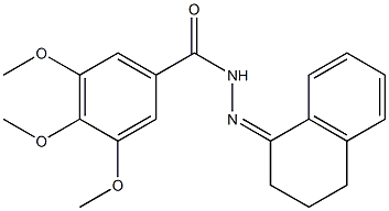 N-[(Z)-3,4-dihydro-2H-naphthalen-1-ylideneamino]-3,4,5-trimethoxybenzamide,,结构式