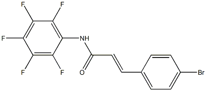 (E)-3-(4-bromophenyl)-N-(2,3,4,5,6-pentafluorophenyl)prop-2-enamide Structure