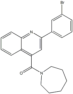 azepan-1-yl-[2-(3-bromophenyl)quinolin-4-yl]methanone Structure