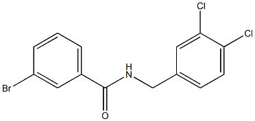 3-bromo-N-[(3,4-dichlorophenyl)methyl]benzamide Structure