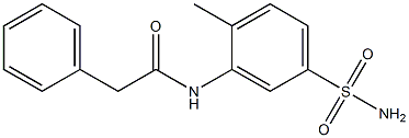 N-(2-methyl-5-sulfamoylphenyl)-2-phenylacetamide Structure