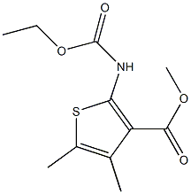 methyl 2-(ethoxycarbonylamino)-4,5-dimethylthiophene-3-carboxylate Struktur