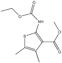 methyl 2-(ethoxycarbonylamino)-4,5-dimethylthiophene-3-carboxylate 结构式