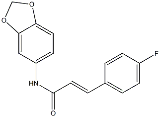 (E)-N-(1,3-benzodioxol-5-yl)-3-(4-fluorophenyl)prop-2-enamide Structure