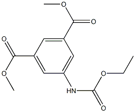 dimethyl 5-(ethoxycarbonylamino)benzene-1,3-dicarboxylate 化学構造式