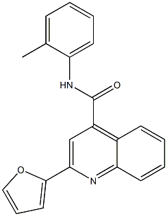 2-(furan-2-yl)-N-(2-methylphenyl)quinoline-4-carboxamide 化学構造式
