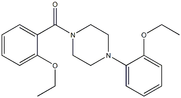 (2-ethoxyphenyl)-[4-(2-ethoxyphenyl)piperazin-1-yl]methanone Structure