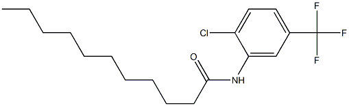 N-[2-chloro-5-(trifluoromethyl)phenyl]undecanamide Structure