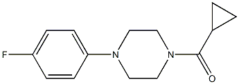 cyclopropyl-[4-(4-fluorophenyl)piperazin-1-yl]methanone Struktur