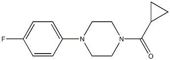 cyclopropyl-[4-(4-fluorophenyl)piperazin-1-yl]methanone,,结构式