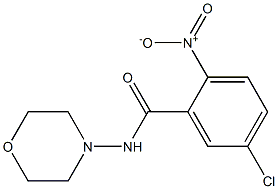 5-chloro-N-morpholin-4-yl-2-nitrobenzamide Structure