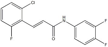 (E)-3-(2-chloro-6-fluorophenyl)-N-(3,4-difluorophenyl)prop-2-enamide Structure